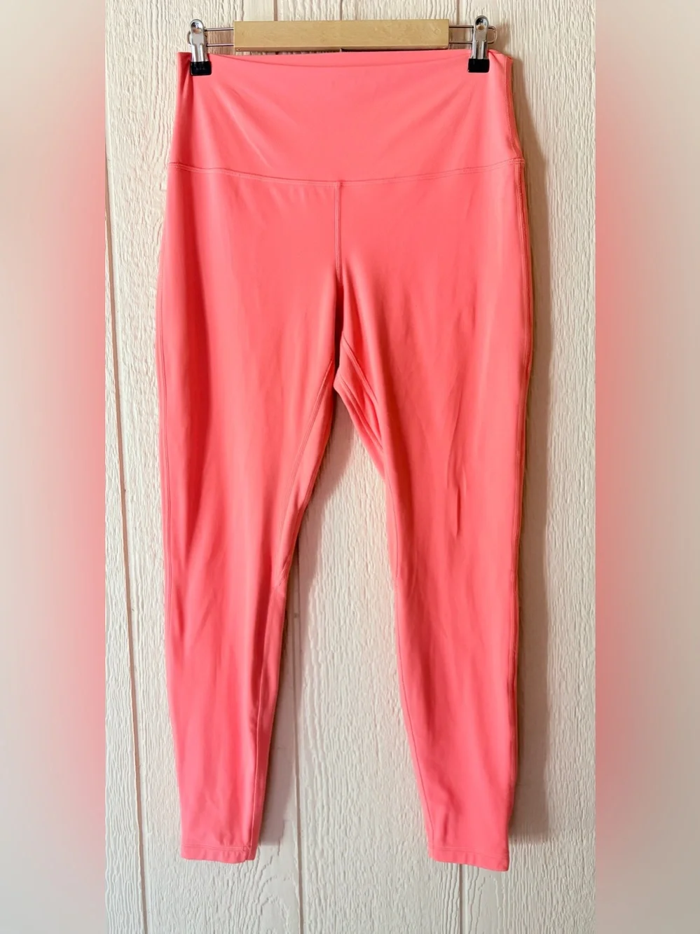 Lululemon Align High Rise Leggings Pink Coral Size 12 Yoga Athletic